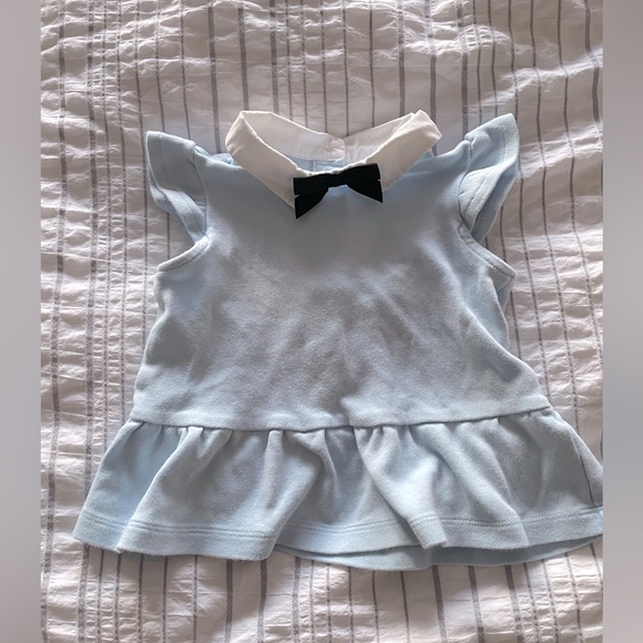 Janie and Jack baby blue top - Picture 1 of 4